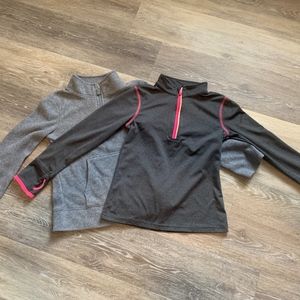 Girl's pullover athletic jackets